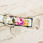 The Barnes Blue Floral Dog Collar And Lead Set, thumbnail 3 of 5