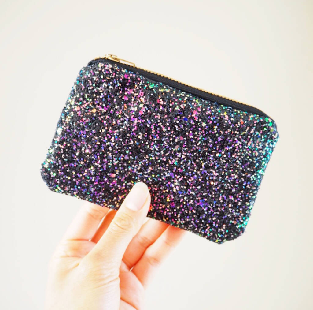 Sparkly Glitter Coin Purse By Suki Sabur Designs | notonthehighstreet.com