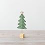 Green Felt Christmas Tree Decoration, thumbnail 2 of 3