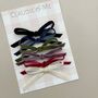 Velvet Hair Bow Set Midi Size Gift Set Christmas, thumbnail 1 of 4