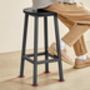 Set Of Two Bar Stools Industrial Style Kitchen Chairs, thumbnail 5 of 12