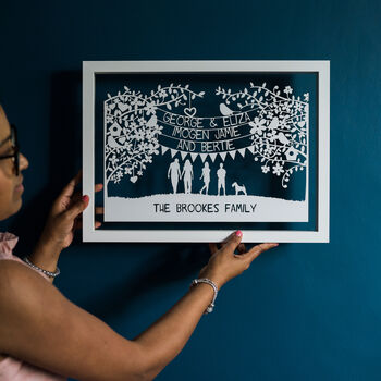 Personalised Family/Couples Papercut, 7 of 12