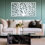 Modern Three Panel Tree Of Life Wooden Wall Art, thumbnail 9 of 10