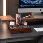 Wooden Phone Stand Christmas Gift For Men Walnut, thumbnail 2 of 7