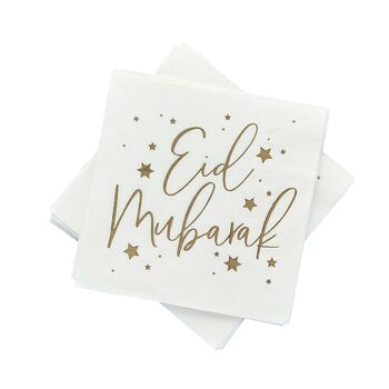 Eid Gold Foiled Paper Napkins 16 Pack, 3 of 3