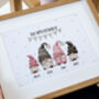 Personalised Gnome Family Print, thumbnail 3 of 5