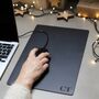 Recycled Bonded Leather Personalised Mouse Pad Christmas Gift For Him Or Her, thumbnail 1 of 12
