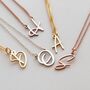 Dainty Initial Necklace, thumbnail 3 of 10