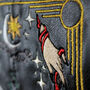 Cropped Tarot Card Black Leather Jacket, thumbnail 9 of 10