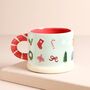 Merry Everything Festive Patterned Children's Mug, thumbnail 4 of 5