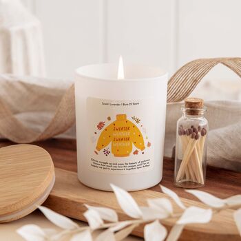 Sweater Weather Autumn Scented Candle, 4 of 5