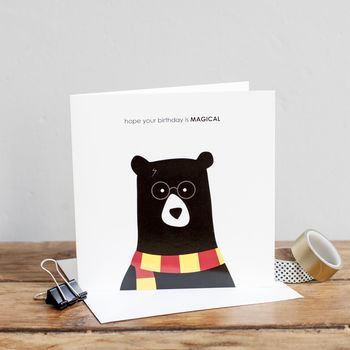 Magical Bear, Birthday Card, 2 of 3
