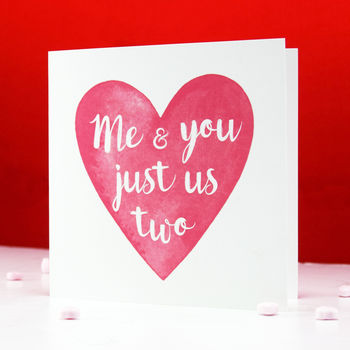 'Just Us Two' Valentine's Card, 3 of 4
