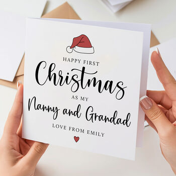 First Christmas As My Nanny And Grandad Card, 3 of 3