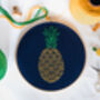 Pineapple Embroidery Kit, thumbnail 1 of 5