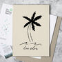 'Live Slow' Graphic Palm Print, thumbnail 2 of 5
