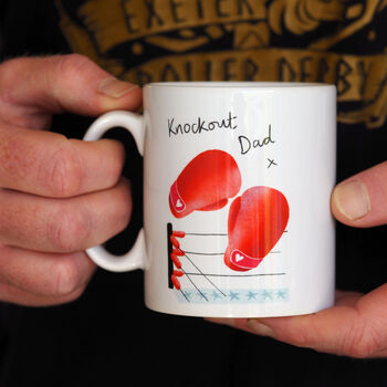 Boxing Mug For Dad, Daddy Or Grandad, 2 of 6