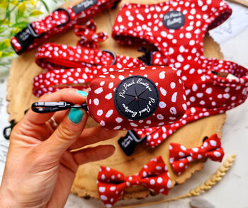 Poppy Toadstool Polkas Dog Collar, 8 of 9