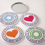 Personalised Heart Or Flower Mirror With Gift Box, thumbnail 2 of 5
