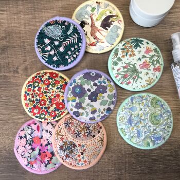 Reusable Makeup Remover Wipes Liberty Print Eco Gift, 3 of 9
