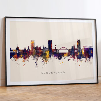 Sunderland Skyline Cityscape Art Print, 6 of 12