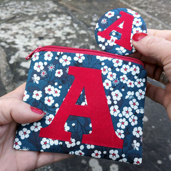 Liberty Print Personalised Purse /Mirror Gift For Girl, 3 of 7