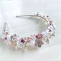 Pink And Silver Flower Crown, thumbnail 3 of 4