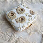 Tasha Ivory Silk Square Clutch, thumbnail 3 of 3