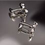 Motorbike Silver Cufflinks Gift Rider, thumbnail 5 of 5