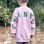 Personalised Extra Large Varsity Name Jumper, thumbnail 4 of 4