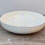 White Beaded Pasta/Serving Bowl, 21.5cm, thumbnail 2 of 2
