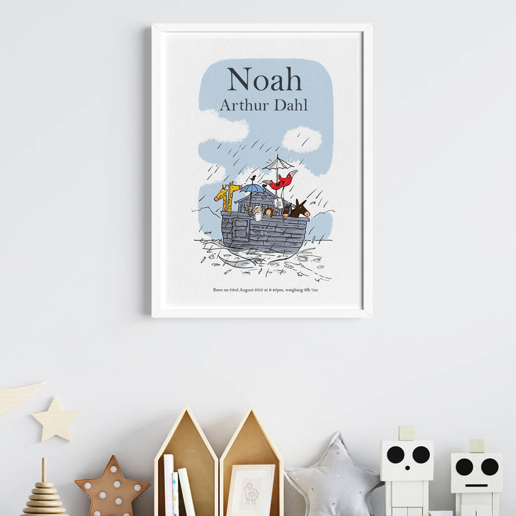 Personalised 'Noah’s Ark' Print, 1 of 3