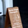 Personalised Solid Oak A Board |Perfect For Hotels Or Shops, thumbnail 12 of 12