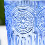 Set Of Four Zamora Blue Highball Tumblers, thumbnail 4 of 7