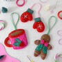 'Cosy Christmas' Felt Decoration Craft Kit, thumbnail 1 of 3