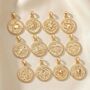 18k Gold Vermeil Plated Zodiac Charm Necklace, thumbnail 4 of 5