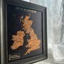Pinnable Places I've Been Visited UK Cork Map Gift, thumbnail 2 of 7