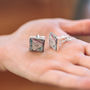 Favourite Place Football Stadium Map Cufflinks For Dad, thumbnail 2 of 12