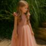 Helena In Dusty Rose ~ Luxurious Flower Girl Or Party Dress, thumbnail 5 of 6