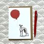 Italian Greyhound Greetings Card, thumbnail 3 of 5