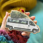 Minibus With Christmas Tree Decoration, thumbnail 2 of 2