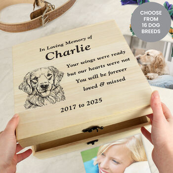 Heartfelt Dog Memorial Keepsake Box, 5 of 7