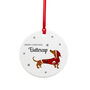 Personalised Little Dog Christmas Ornament, thumbnail 4 of 5