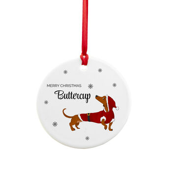 Personalised Little Dog Christmas Ornament, 4 of 5