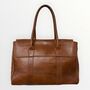 Harriet Leather Tote Bag | Handcrafted Full Grain Work And Laptop Tote, thumbnail 2 of 12