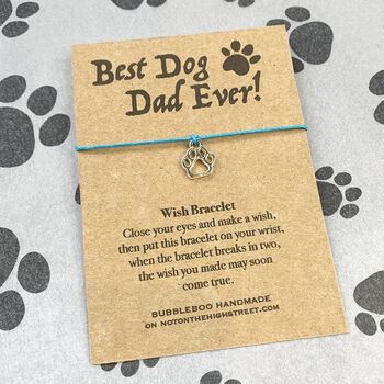 Best Dog Dad Ever! Wish Bracelet, 9 of 12
