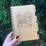 Personalised Chow Chow Dog Engraved Notebook, thumbnail 2 of 5