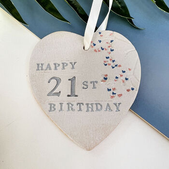 21st Birthday Hanging Heart, 2 of 7