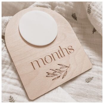 Arched Baby Milestone Whiteboard Plaque, 4 of 6