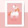 Personalised Unicorn Print, thumbnail 1 of 2